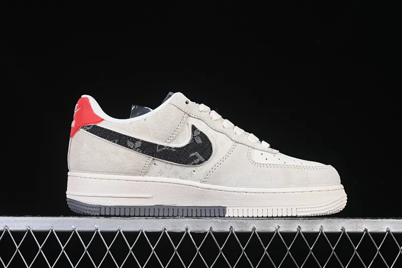 All categories Nk Air Force 1 Air Force series Nk Air Force 1 Low Air Force low top Nike Air Force 1'07 Low LV joint pigbami gray red Air Force 1 low top casual sneakers MZ9588-806